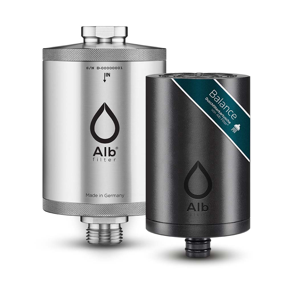 Alb® Shower Filter Balance Silver – Elevate Your Shower Experience with the Best Shower Filter for Hard Water in UAE